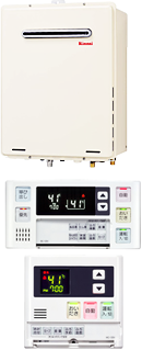 Rinnai RUF-A1615SAW(B)　 + マルチリモコン MBC-240V（浴室・台所リモコン）